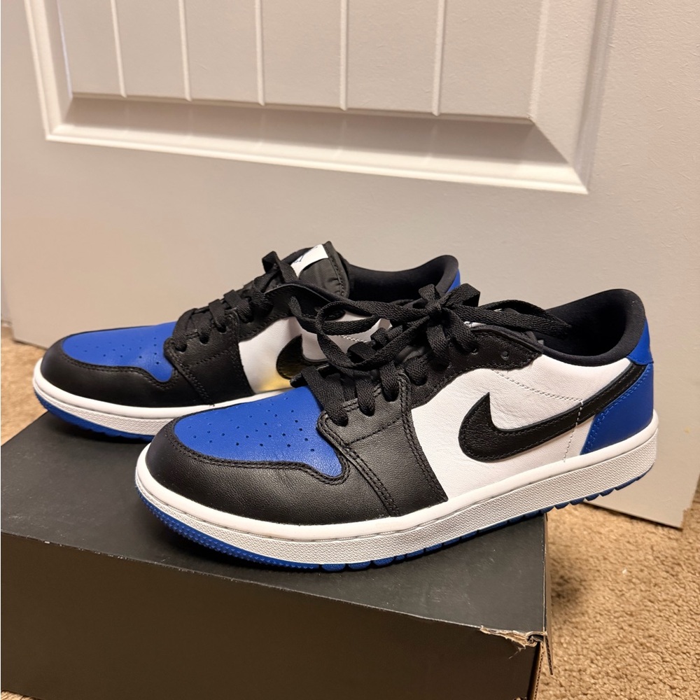 Nike Black and Blue Sneakers